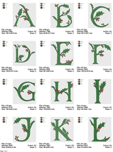 Holly Jolly Christmas Alphabet Embroidery Set